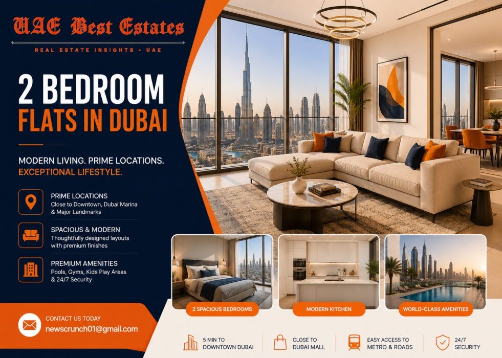 2 Bedroom Flats in Dubai