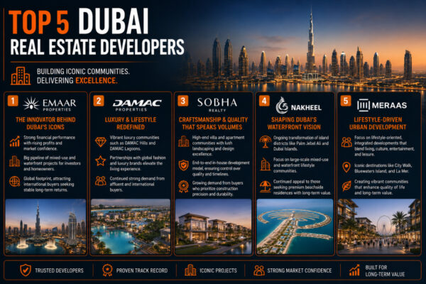 Top 5 Dubai real estate developers