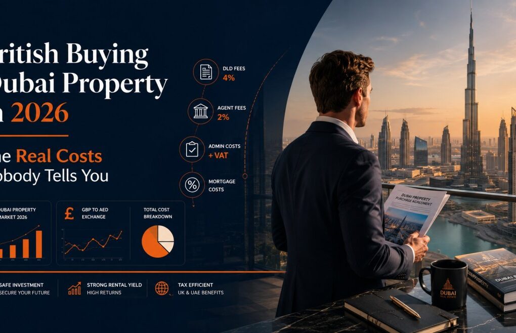 British buyer reviewing Dubai property contract