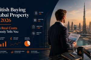 British buyer reviewing Dubai property contract