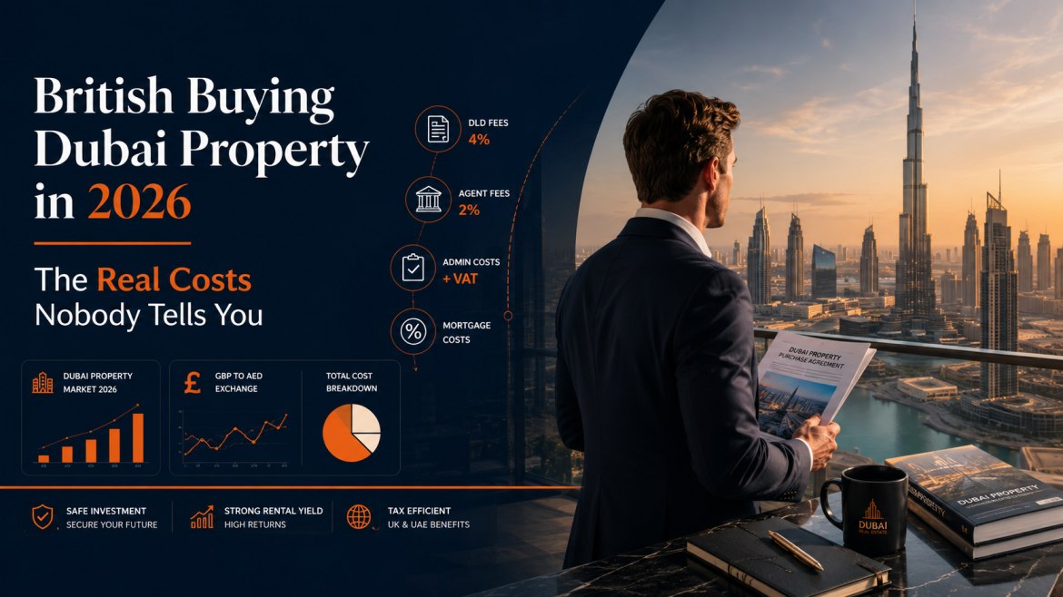British buyer reviewing Dubai property contract