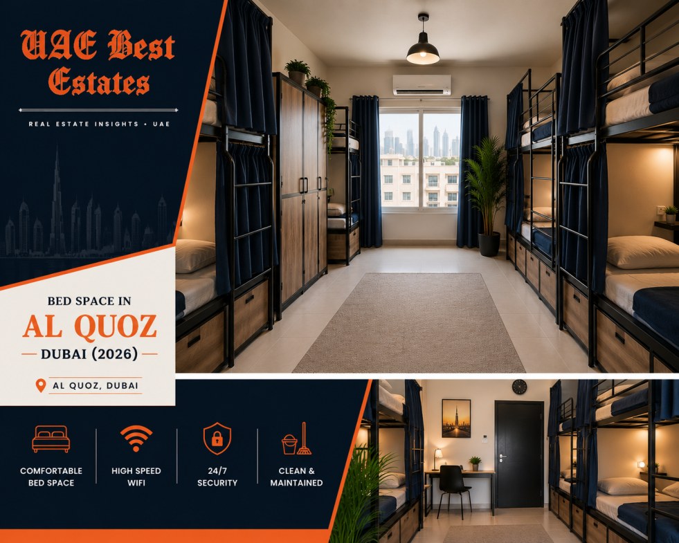 bed space shared accommodation Al Quoz