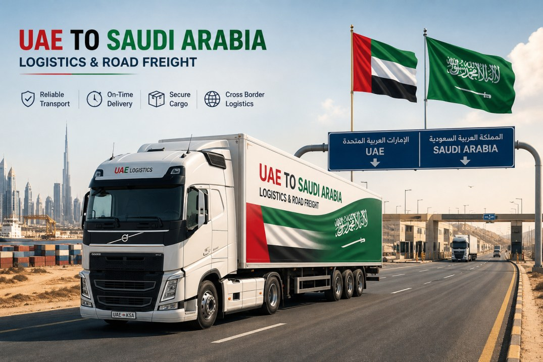 UAE to Saudi Arabia logistics and road freight truck